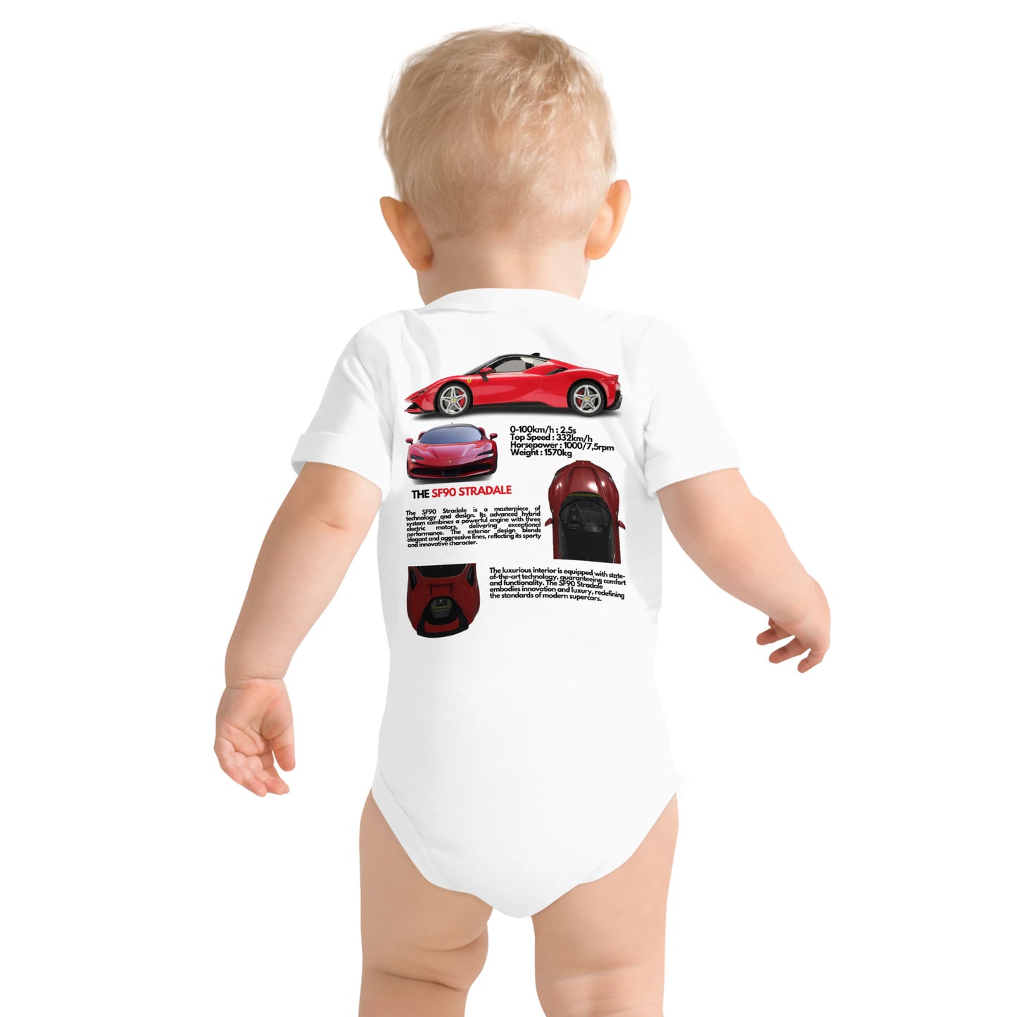 Body à manches courtes bébé SF90 Stradale