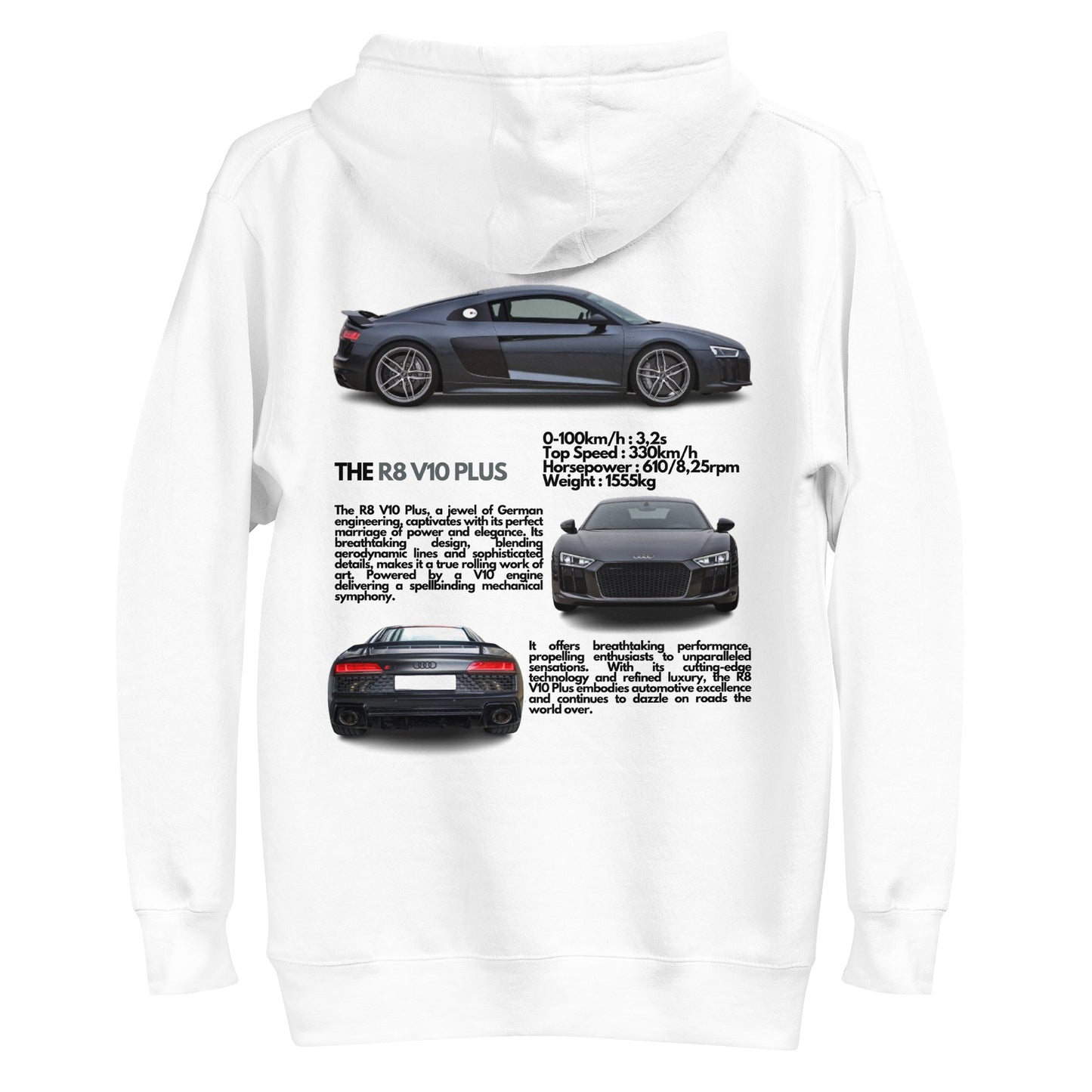 Sweat à Capuche R8 V10 Plus