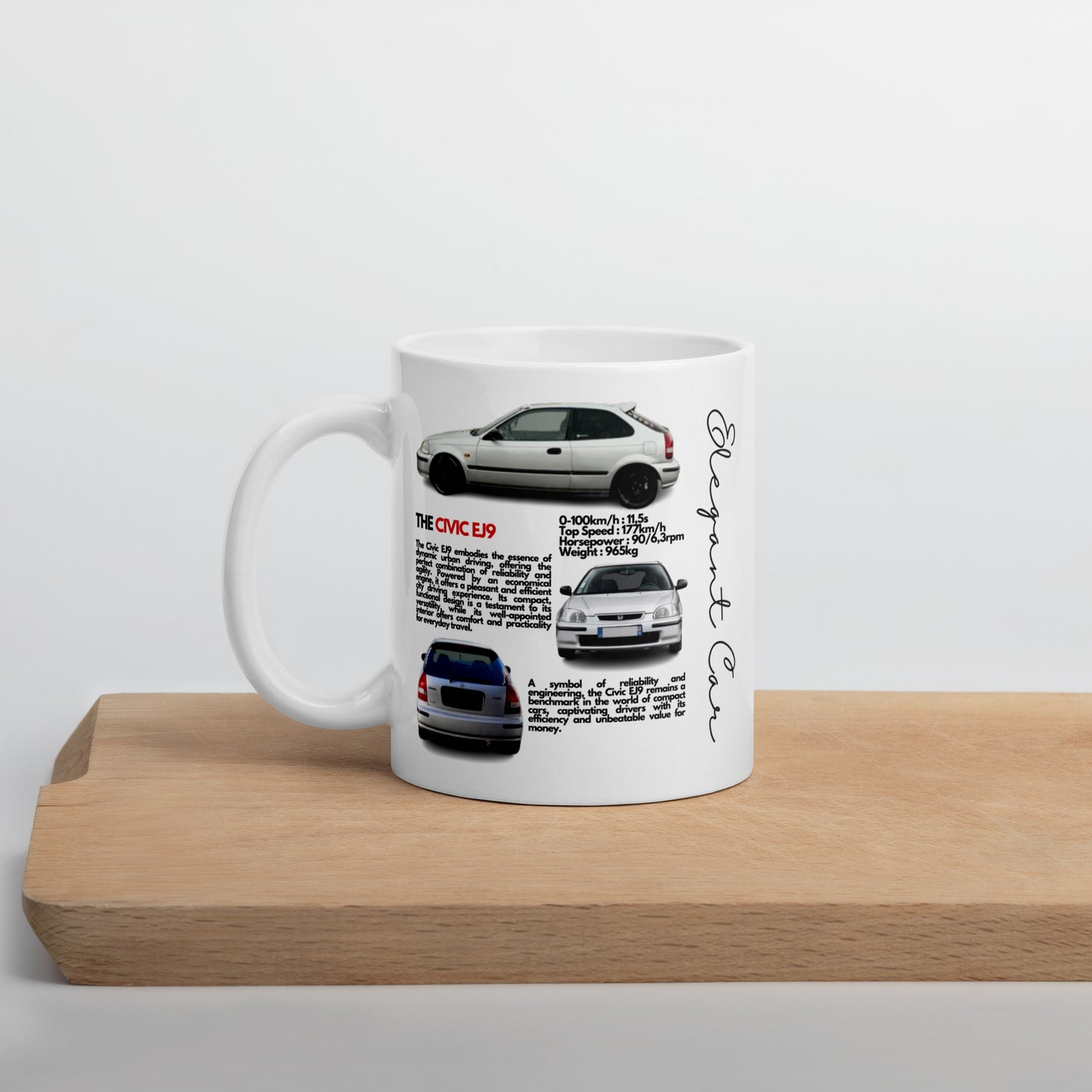 Mug Blanc Brillant Honda EJ9