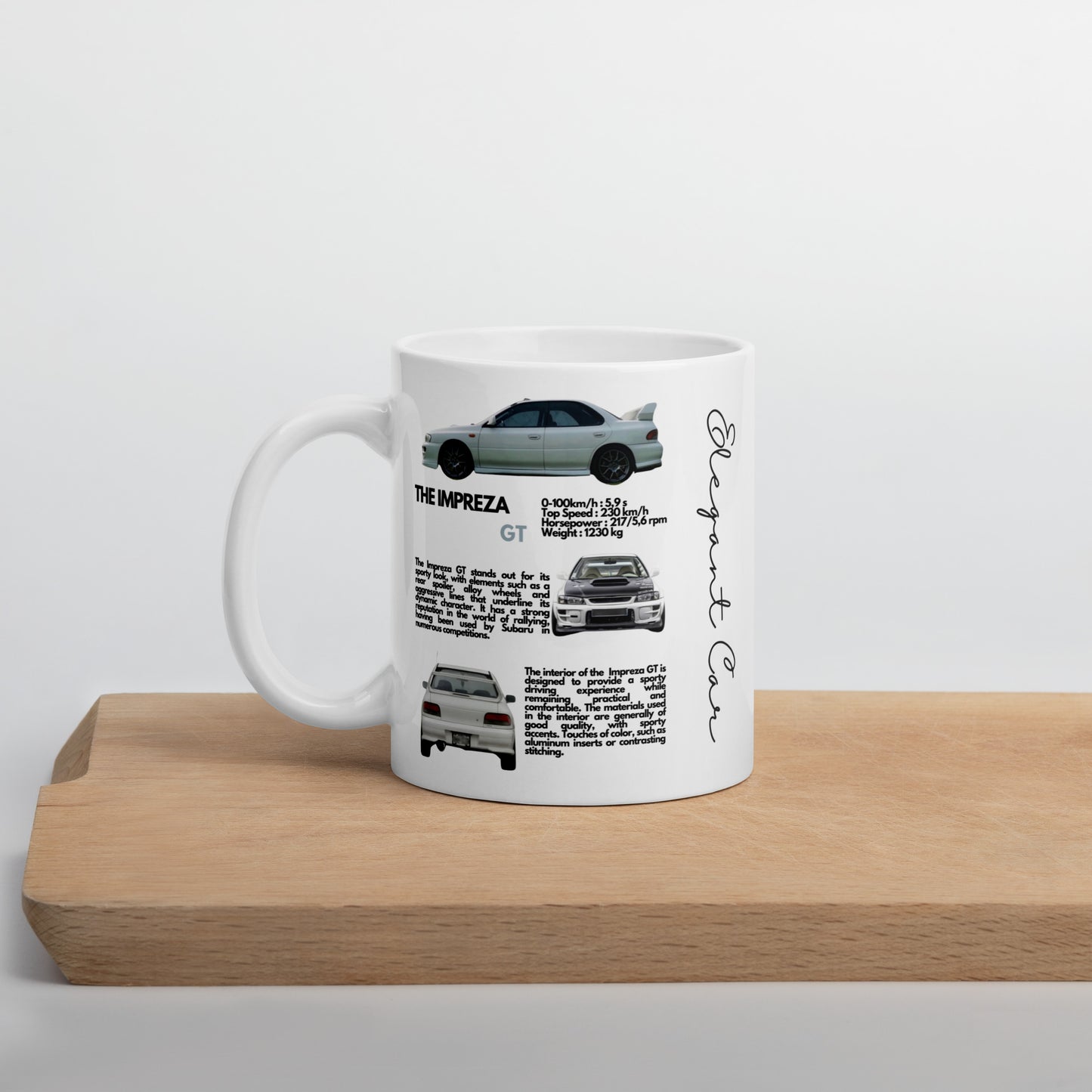 Mug Blanc Brillant Impreza GT