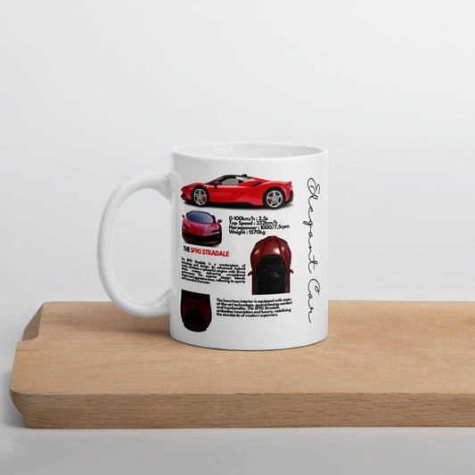 Mug Blanc Brillant SF90 Stradale