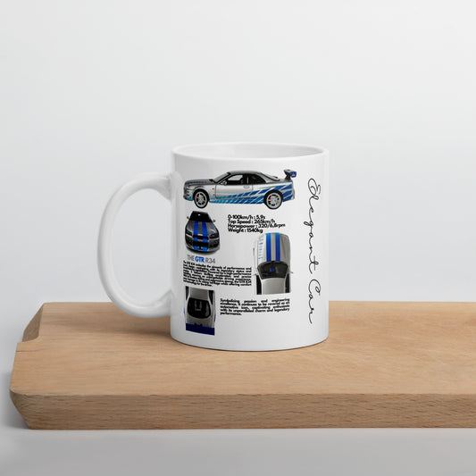 Mug Blanc Brillant GTR R34