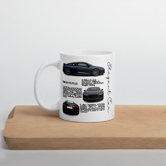 Mug Blanc Brillant R8 V10 Plus