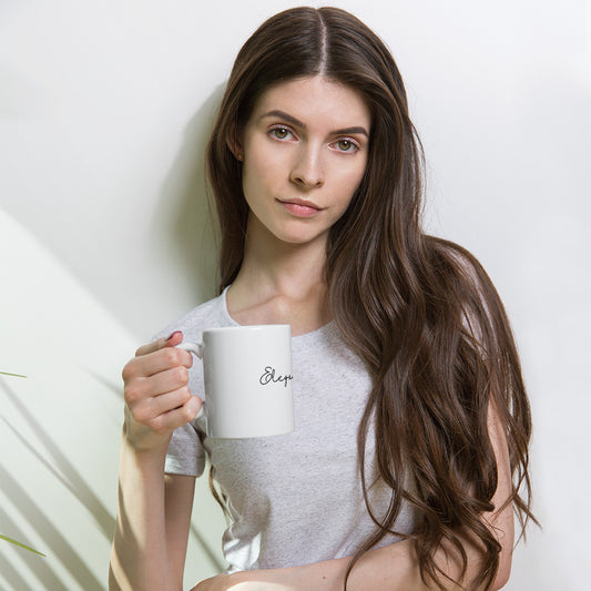 Mug Blanc Brillant Elegant